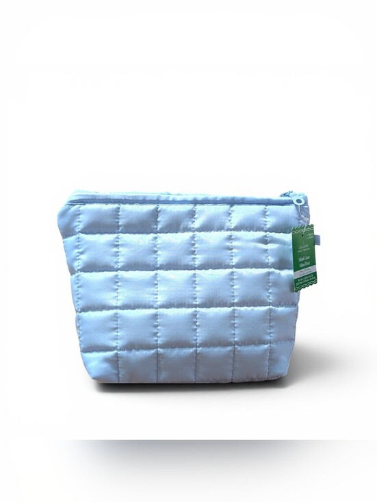Ashland Handbags - Ashland Light Blue Quilted Cosmetic Pouch
